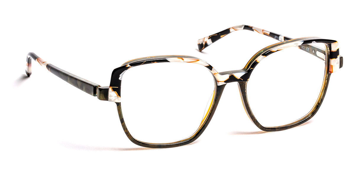 J.F. Rey® JF1510 JFR JF1510 4510 54 - 4510 Khaki/Pearl with Black Eyeglasses