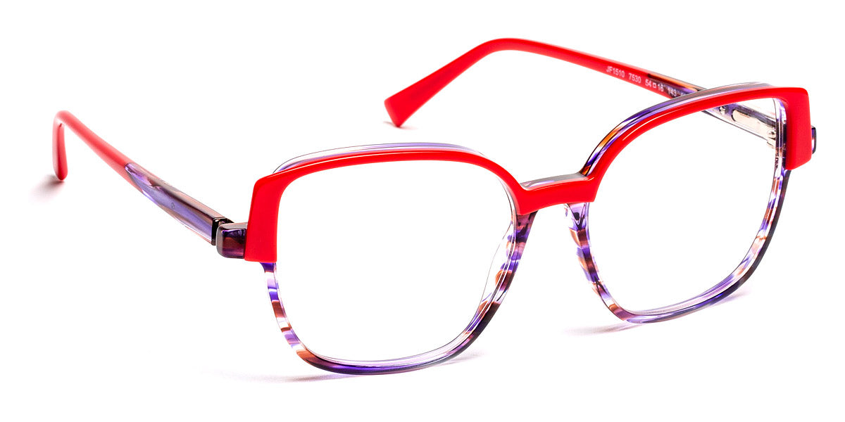 J.F. Rey® JF1510 JFR JF1510 7530 54 - 7530 Plum/Red Eyeglasses
