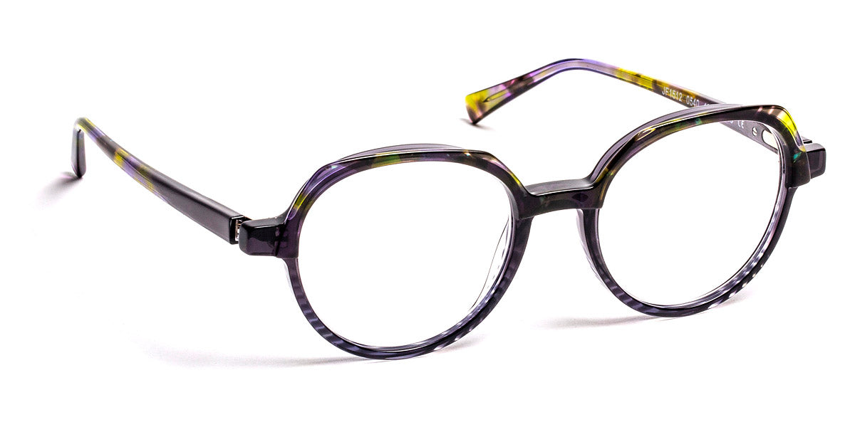 J.F. Rey® JF1512 JFR JF1512 0540 49 - 0540 Stripes Black/Green Eyeglasses