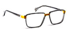 J.F. Rey® JF1516 JFR JF1516 0550 54 - 0550 Caviar/Orange Eyeglasses