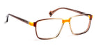 J.F. Rey® JF1516 JFR JF1516 9060 54 - 9060 Brown/Orange Eyeglasses