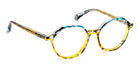 J.F. Rey® JF1519 JFR JF1519 2590 50 - 2590 Blue Garden/Demi Yellow Eyeglasses