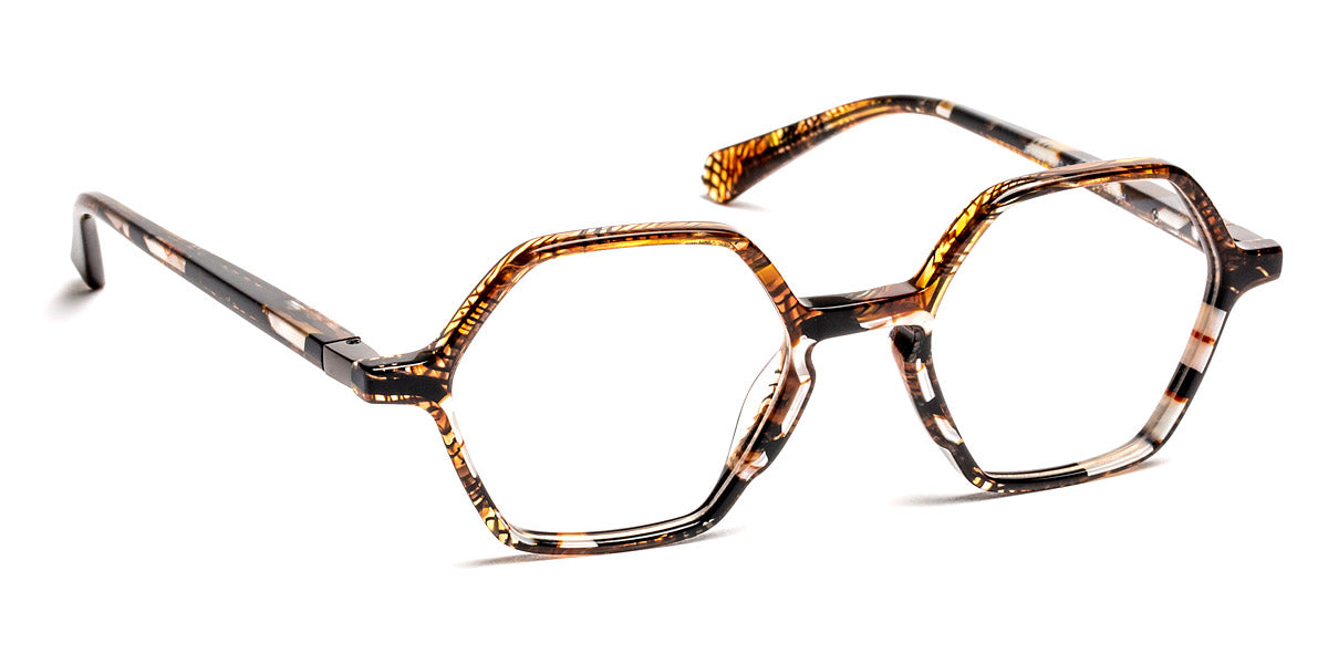 J.F. Rey® JF1520 JFR JF1520 9010 50 - 9010 Brown Garden/White Pearl Eyeglasses