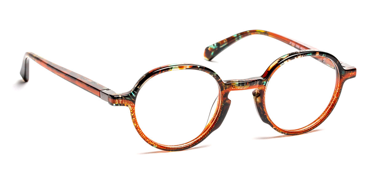 J.F. Rey® JF1521 JFR JF1521 2560 46 - 2560 Green Transparent/Orange Eyeglasses