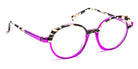 J.F. Rey® JF1523 JFR JF1523 7510 52 - 7510 Purple/Black White Eyeglasses