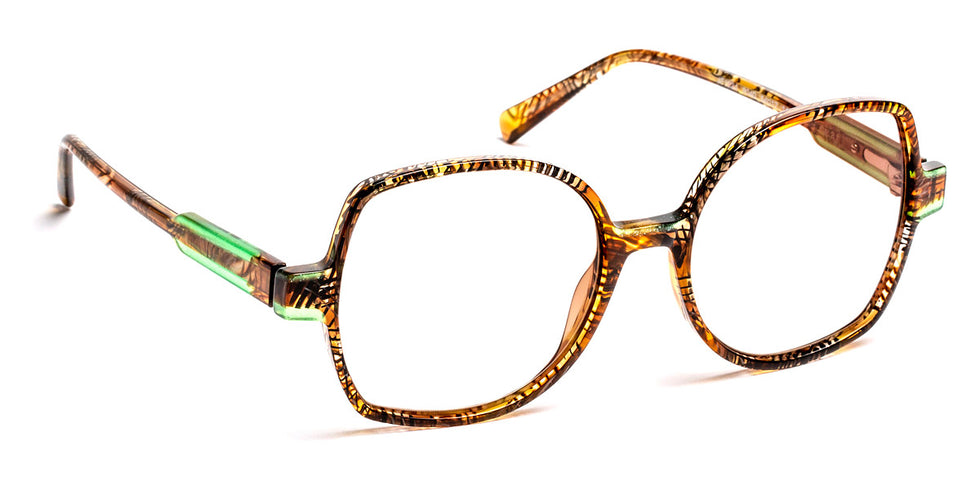J.F. Rey® JF1524 JFR JF1524 9040 54 - 9040 Brown Lace/Green Eyeglasses