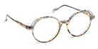 J.F. Rey® JF1528 JFR JF1528 1090 54 - 1090 Demi Blue/Strips Black/White Eyeglasses