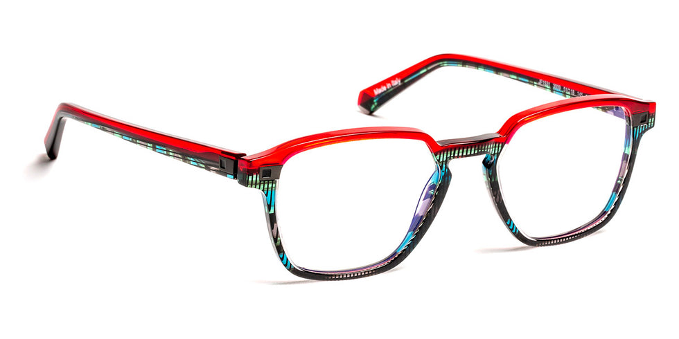 J.F. Rey® JF1531 JFR JF1531 3009 51 - 3009 Red/Green Graphic Eyeglasses