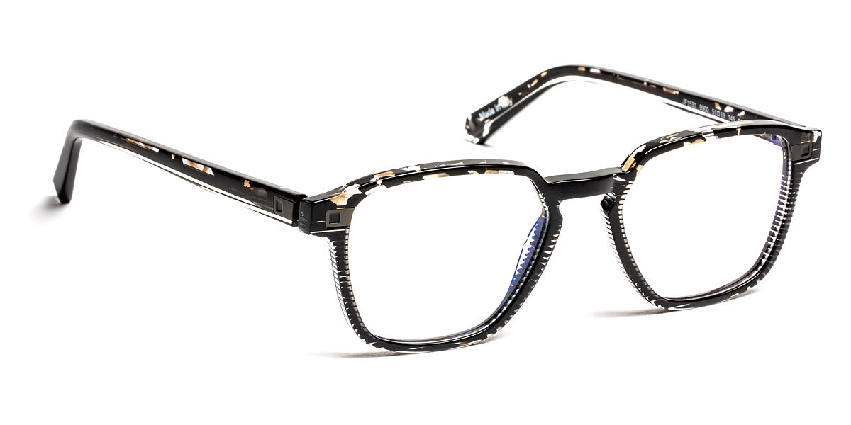 J.F. Rey® JF1531 JFR JF1531 9900 51 - 9900 Demi/Black and Crystal Striped Eyeglasses