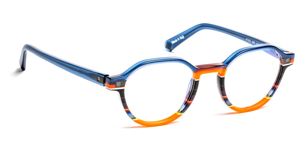 J.F. Rey® JF1532 JFR JF1532 2960 47 - 2960 Blue/Orange and Red Striped Eyeglasses