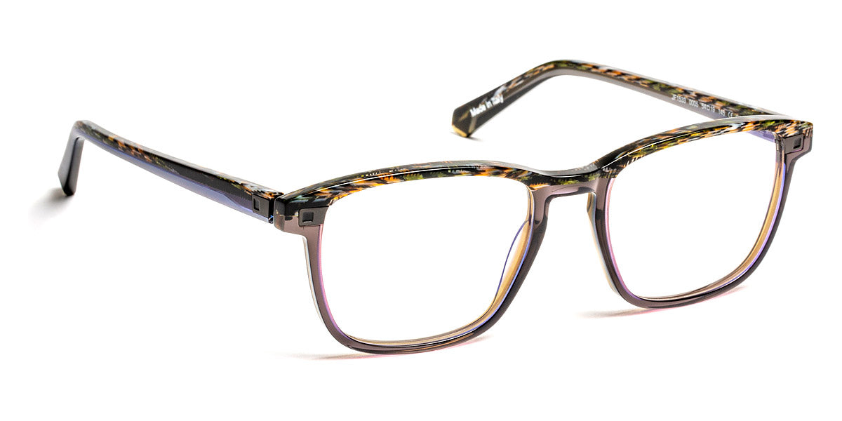 J.F. Rey® JF1533 JFR JF1533 0005 54 - 0005 Black Marbled/Brown Smocky Eyeglasses