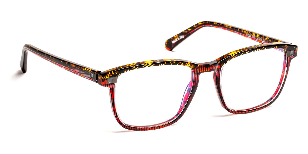 J.F. Rey® JF1533 JFR JF1533 5232 54 - 5232 Brown Python/Red Graphic Eyeglasses