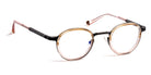 J.F. Rey® JF2677 JFR JF2677 8505 43 - 8505 Pink Horn/Antic Gray Eyeglasses