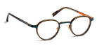 J.F. Rey® JF2677 JFR JF2677 9165 43 - 9165 Stripes Brown/Blue/Copper Eyeglasses