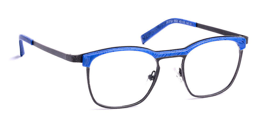 J.F. Rey® JF2722 JFR JF2722 0525 49 - 0525 Antic Silver/Matte Blue Eyeglasses