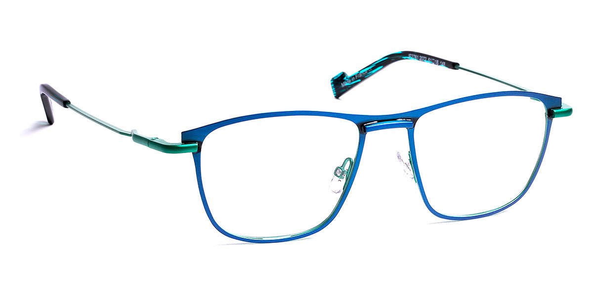 J.F. Rey® JF2761 JFR JF2761 2072 51 - 2072 Brushed Blue/Emeraude Eyeglasses