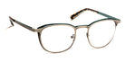J.F. Rey® JF2771 JFR JF2771 1020 49 - 1020 Brushed Silver/Turquoise Eyeglasses