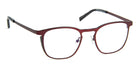 J.F. Rey® JF2779 JFR JF2779 3500 49 - 3500 Brushed Red/Black Eyeglasses