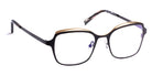 J.F. Rey® JF2781 JFR JF2781 0058 49 - 0058 Satin Black/Shiny Gold Eyeglasses
