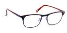 J.F. Rey® JF2784 JFR JF2784 0090 52 - 0090 Black Leather/Demi/Metal Blue Eyeglasses
