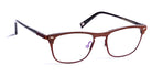 J.F. Rey® JF2784 JFR JF2784 9090 52 - 9090 Brown Leather/Brown/Metal Brown Eyeglasses