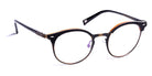 J.F. Rey® JF2785 JFR JF2785 0050 48 - 0050 Black Leather/Demi/Metal Brushed Gold Eyeglasses