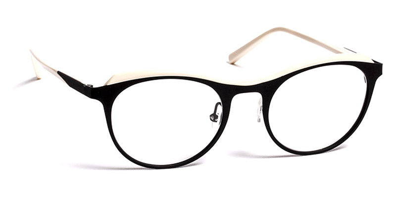 J.F. Rey® JF2790 JFR JF2790 0012 50 - 0012 Satin Black/Cream Eyeglasses