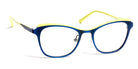 J.F. Rey® JF2792 JFR JF2792 2550 50 - 2550 Brushed Blue/Yellow Eyeglasses