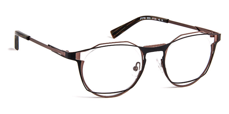 J.F. Rey® JF2795 JFR JF2795 9000 47 - 9000 Black/Brown Eyeglasses