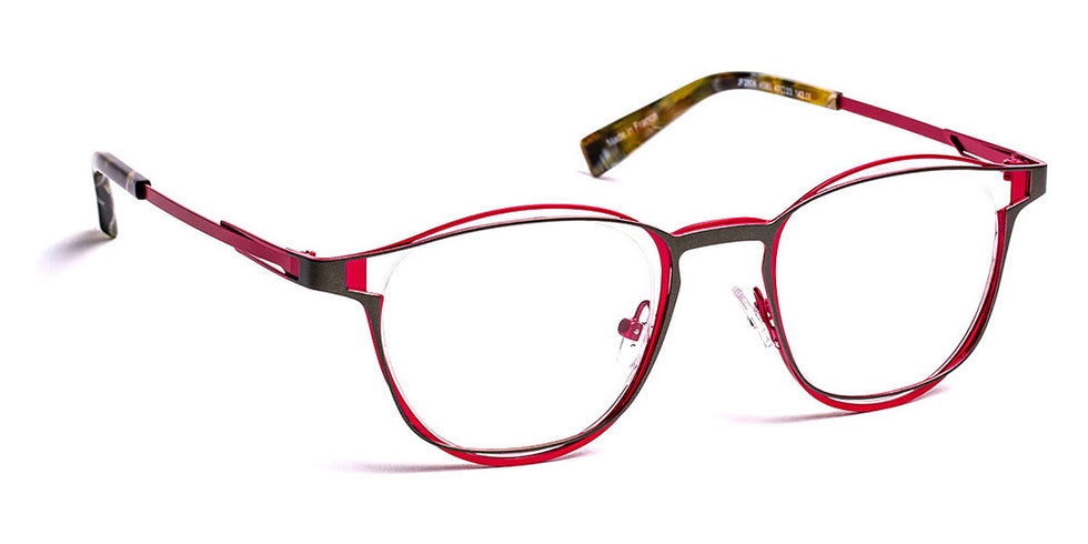 J.F. Rey® JF2808 JFR JF2808 4580 47 - 4580 Khaki/Fuchsia Eyeglasses