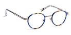 J.F. Rey® JF2819 JFR JF2819 2405 48 - 2405 Stripe Blue/Brown/Shiny Gunmetal Eyeglasses