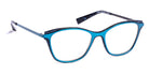 J.F. Rey® JF2826 JFR JF2826 2425 51 - 2425 Brushed Turquoise/Dark Blue Eyeglasses