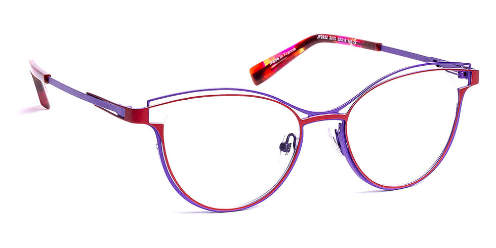 J.F. Rey® JF2832 JFR JF2832 3070 52 - 3070 Red/Purple Eyeglasses