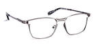 J.F. Rey® JF2834 JFR JF2834 1313 54 - 1313 Brushed Silver/Black Eyeglasses