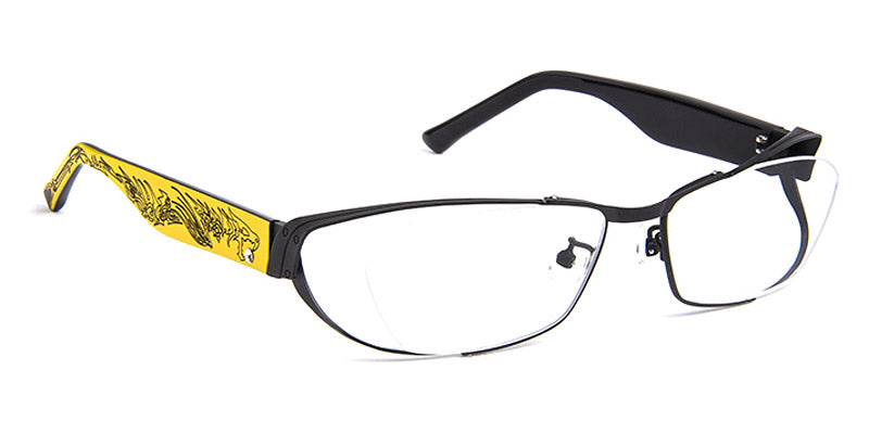 J.F. Rey® JF2840 JFR JF2840 0050 55 - 0050 Black/Yellow Eyeglasses