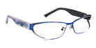 J.F. Rey® JF2840 JFR JF2840 2510 55 - 2510 Brushed Blue/Gray/Blue Eyeglasses