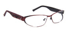 J.F. Rey® JF2840 JFR JF2840 3530 55 - 3530 Brushed Red/Burgundy 3D Eyeglasses
