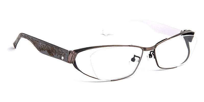 J.F. Rey® JF2840 JFR JF2840 5010 55 - 5010 Brushed Gold/Black White 3D Eyeglasses
