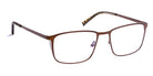 J.F. Rey® JF2841 JFR JF2841 9510 59 - 9510 Dark Brown/Satin Silver Eyeglasses