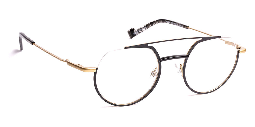 J.F. Rey® JF2848 JFR JF2848 0055 48 - 0055 Black/Antic Gold Eyeglasses