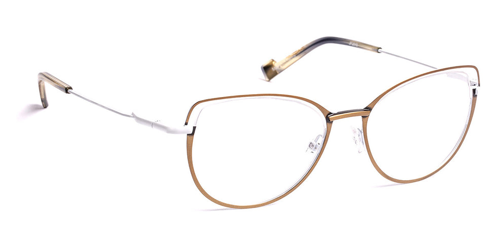 J.F. Rey® JF2849 JFR JF2849 5610 53 - 5610 Patined Gold/White Eyeglasses