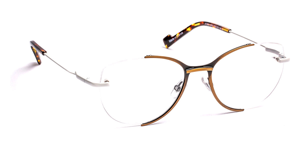 J.F. Rey® JF2850 JFR JF2850 5610 53 - 5610 Patined Gold/White Eyeglasses