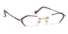J.F. Rey® JF2854 JFR JF2854 0055 53 - 0055 Satined Black/Pink Gold Satined Eyeglasses