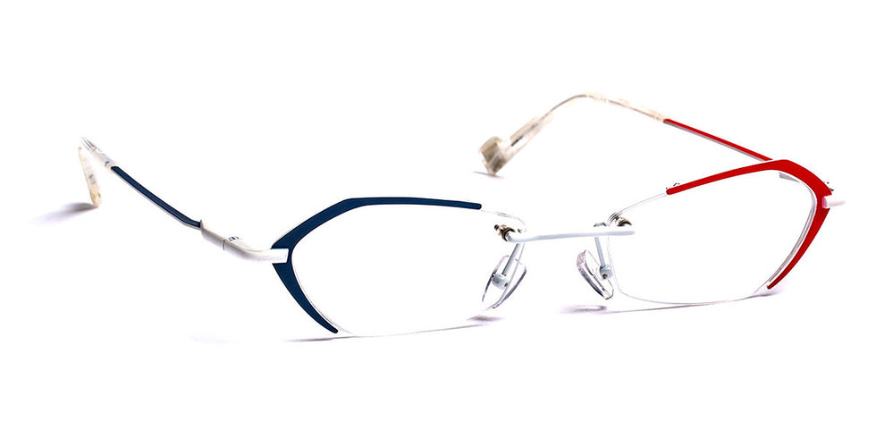 J.F. Rey® JF2854 JFR JF2854 2030 53 - 2030 Blue/White/Red Eyeglasses