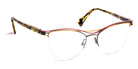 J.F. Rey® JF2856 JFR JF2856 0295 52 - 0295 Ruthenium/Light Brown Eyeglasses