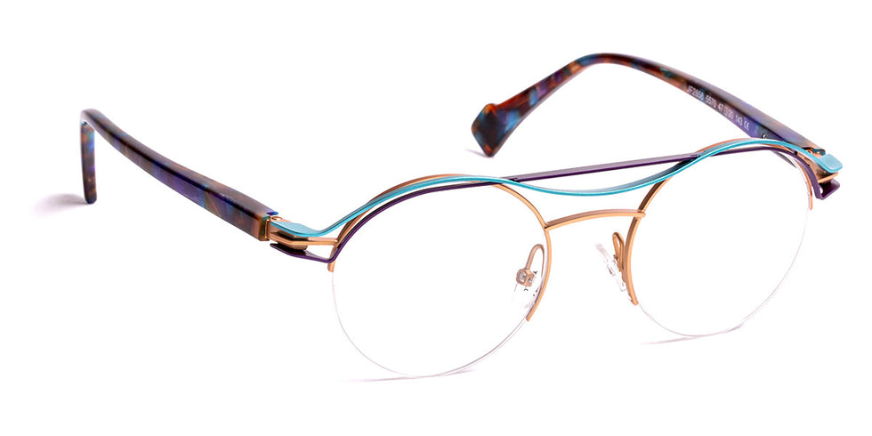 J.F. Rey® JF2858 JFR JF2858 5570 47 - 5570 Light Gold Pink/Purple Eyeglasses