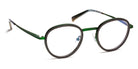 J.F. Rey® JF2860 JFR JF2860 0240 47 - 0240 Carbon/Fiber Glass Silver/Green Eyeglasses