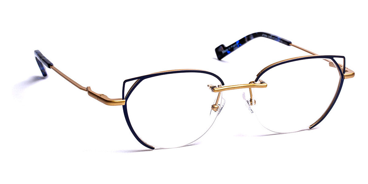 J.F. Rey® JF2864 JFR JF2864 2055 51 - 2055 Blue/Gold Eyeglasses