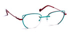 J.F. Rey® JF2864 JFR JF2864 2530 51 - 2530 Turquoise/Red Eyeglasses