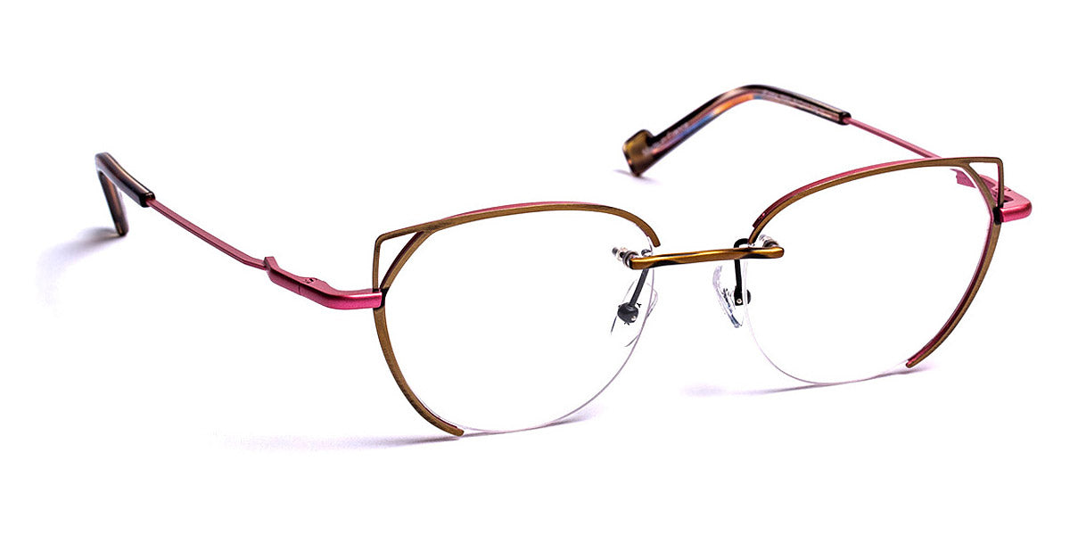 J.F. Rey® JF2864 JFR JF2864 5580 51 - 5580 Patined Gold/Light Pink Eyeglasses